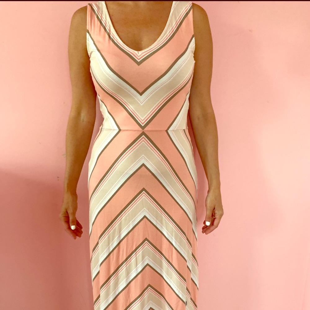 Striped Design Maxi Dress (New York & Company)